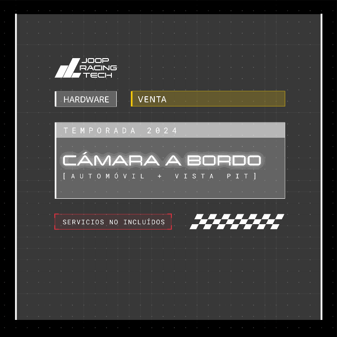 Venta | Kit OnBoard Cam + Monitor | Racing car | T2024