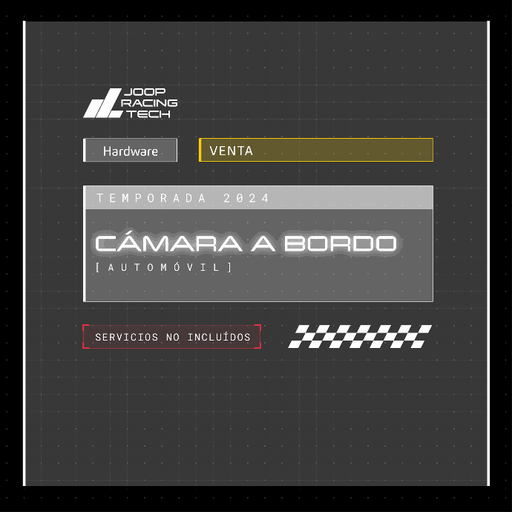 [Venta-Kit1M-Onboardcam-T2024] Venta | Kit OnBoard Cam | Racing car | T2024